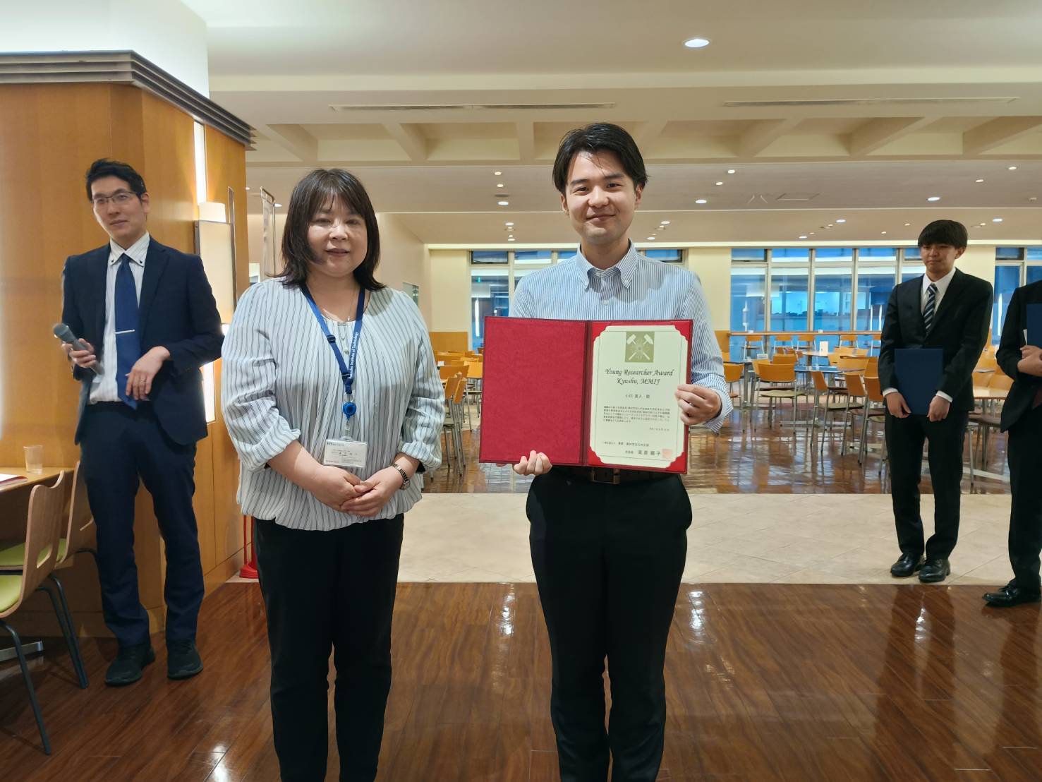 齊藤研D1の小川真人さんが一般社団法人 資源・素材学会 九州支部にてYoung Researcher Award Kyushu, MMIJ を受賞しました！